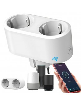 Умен двоен контакт с Wi-Fi таймер 16a приложение